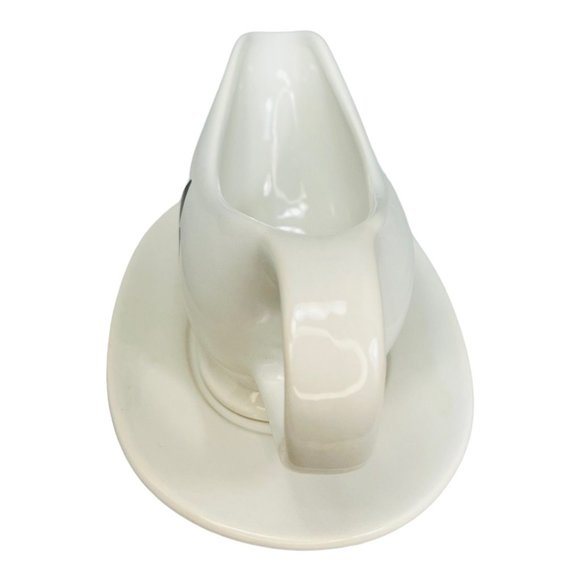 Coushatta Casino Resort Fleur de Lis Design Gravy Boat and Platter Set - Picture 4 of 9